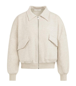 Sweat jacket with pockets