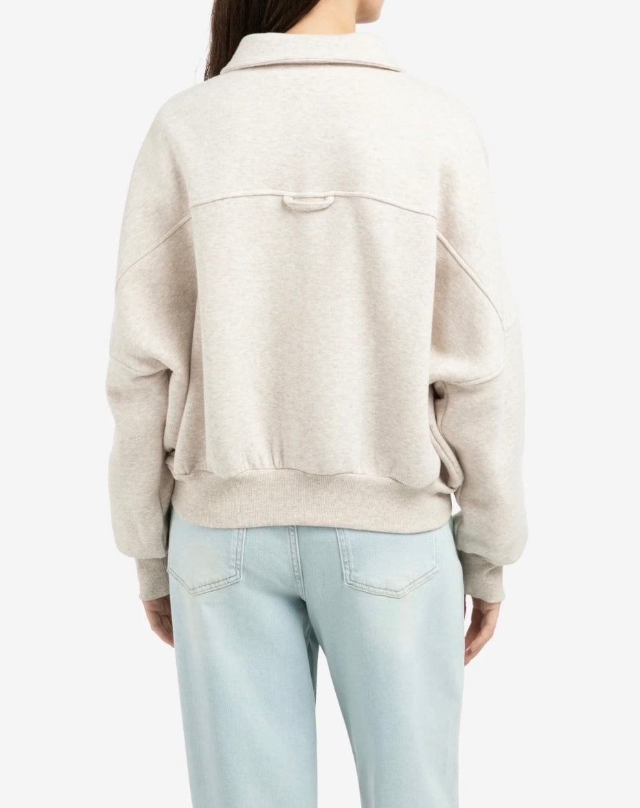 Sweat jacket with pockets