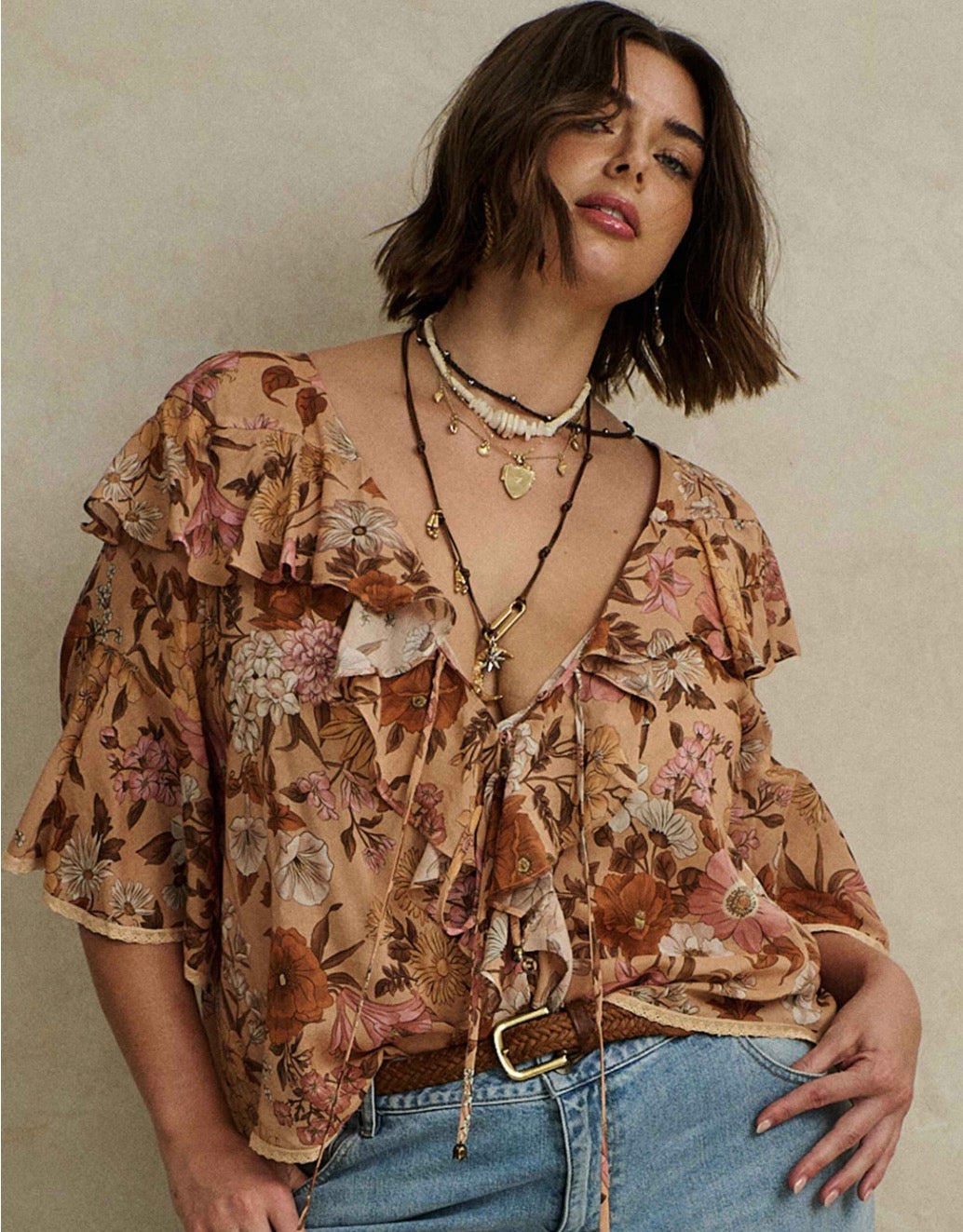 Stealing Beauty Short Sleeve Blouse