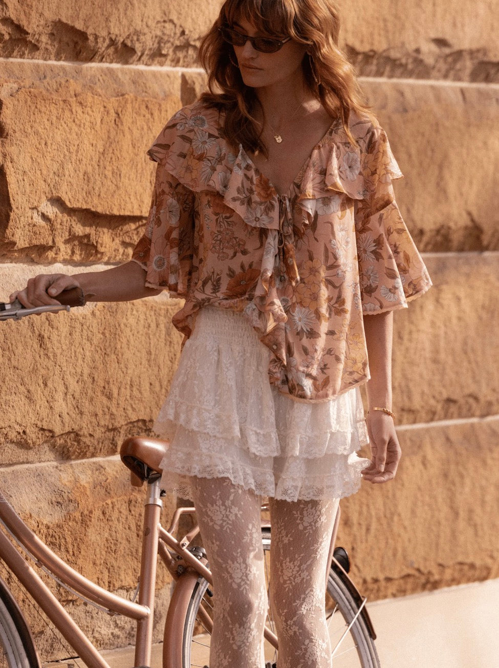 Stealing Beauty Short Sleeve Blouse