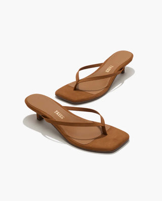 Square Toe Julia Suede in Camel