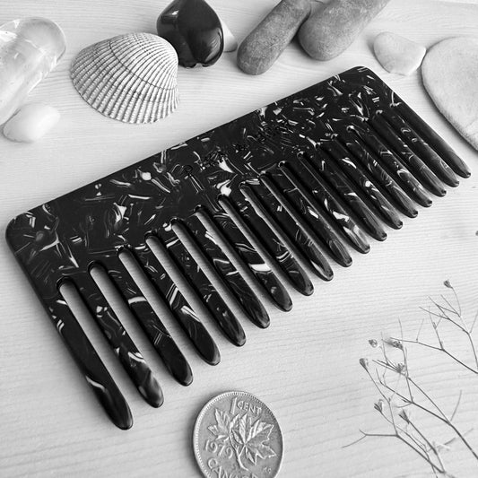 Tines Hair Comb in Portoro
