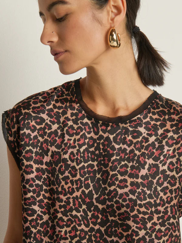 Helen Top in Winter Leopard