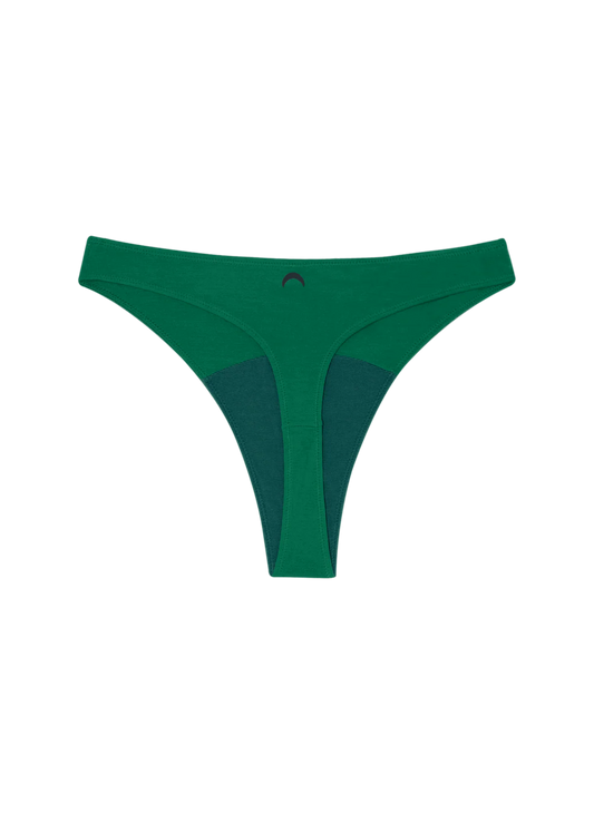 High Rise Thong in Pine