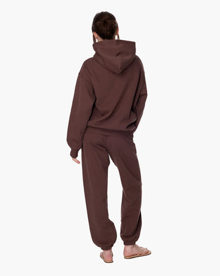 CloudSoft Pullover Hoodie In  Chocolate Brown
