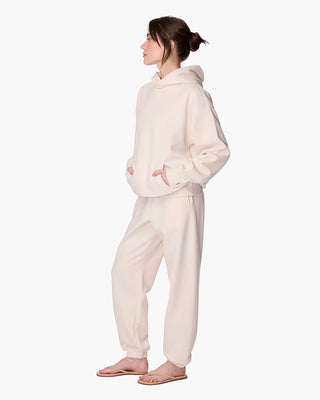 CloudSoft Pullover Hoodie In Bone