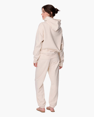 CloudSoft Pullover Hoodie In Bone
