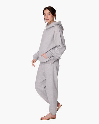 CloudSoft Pullover Hoodie In Heather Grey