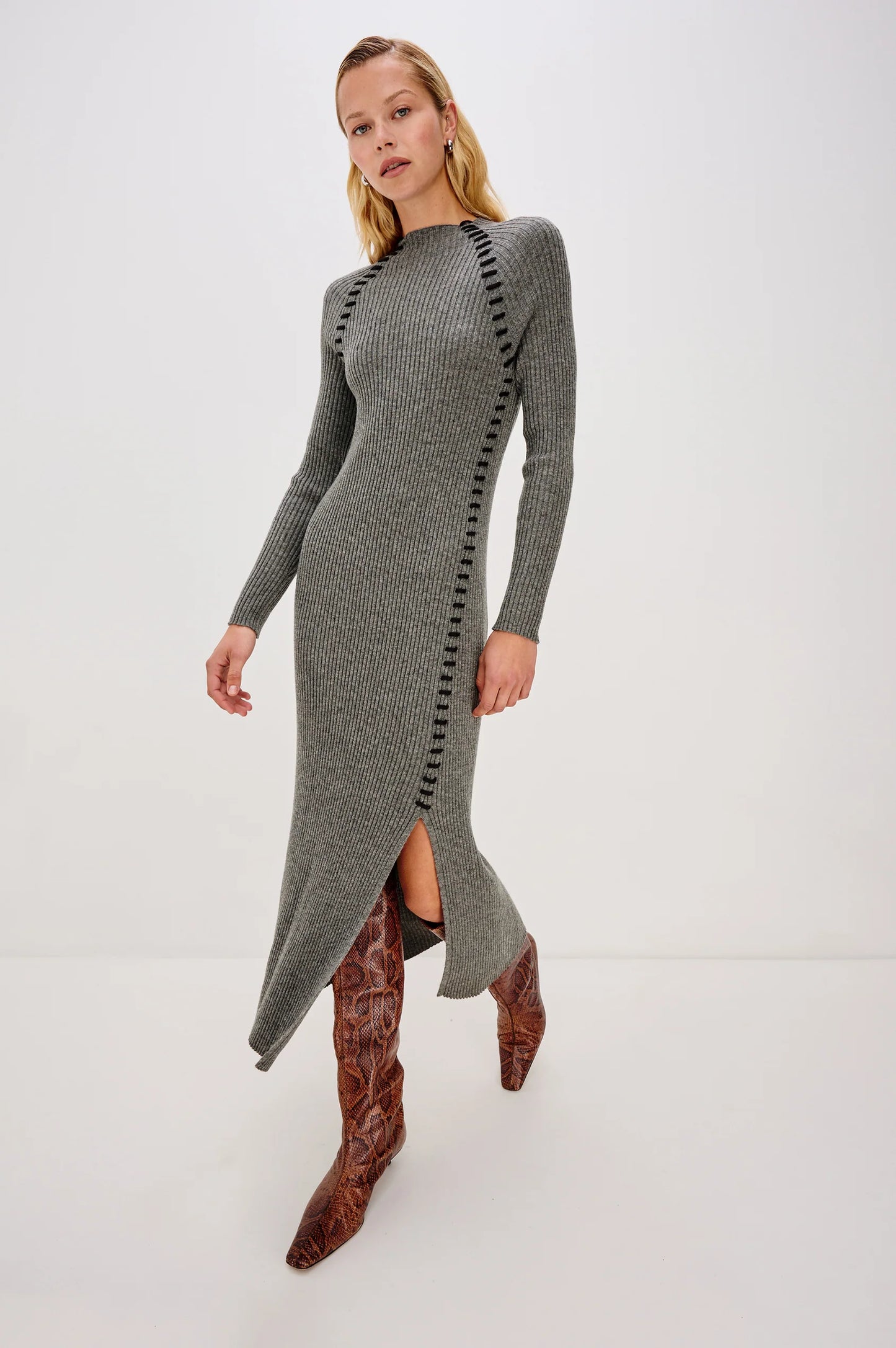 Imara Dress in Charcoal