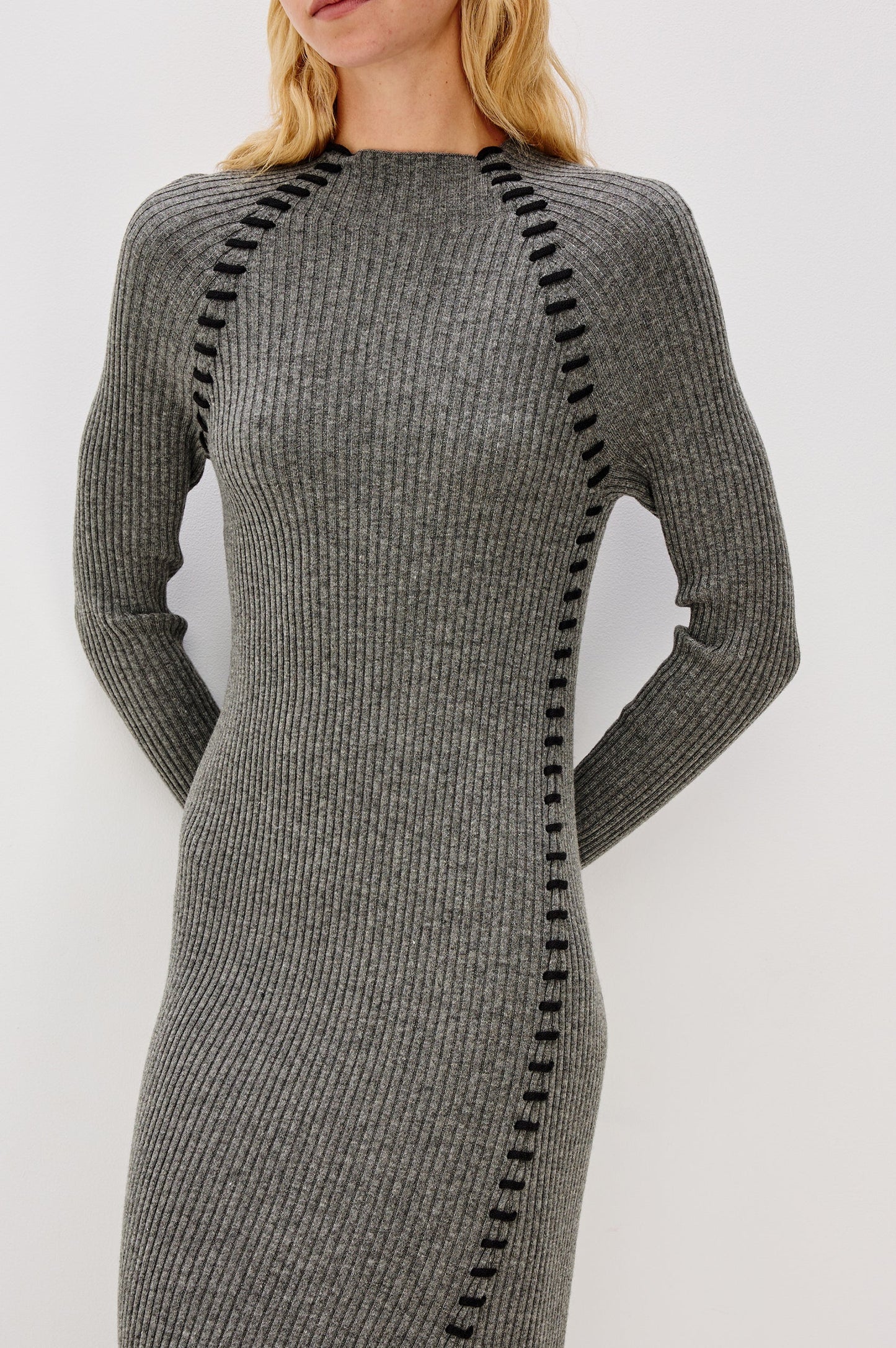Imara Dress in Charcoal