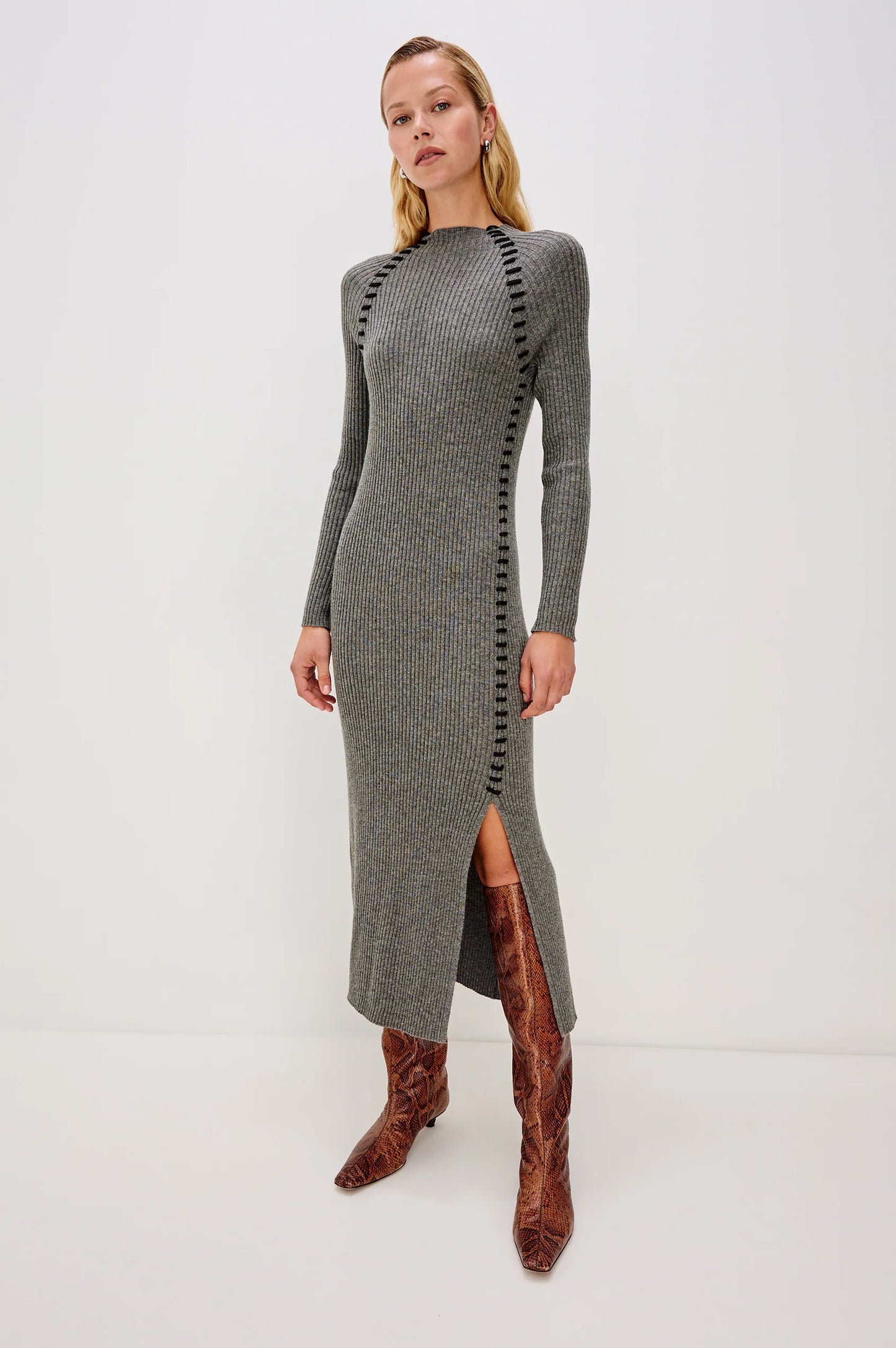 Imara Dress in Charcoal