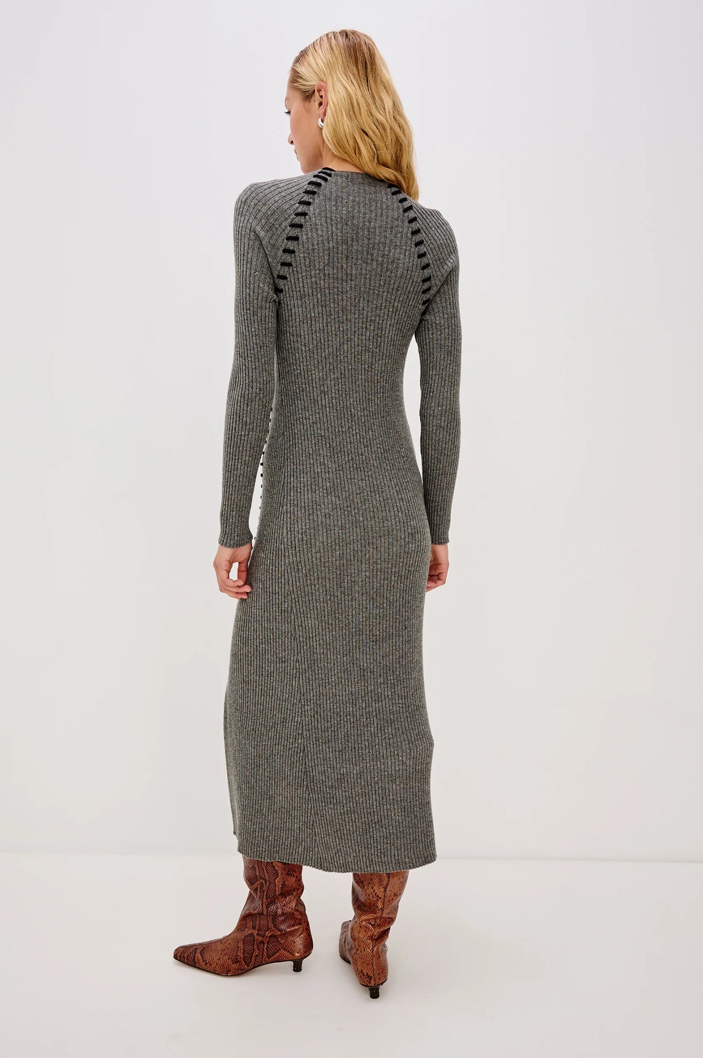 Imara Dress in Charcoal