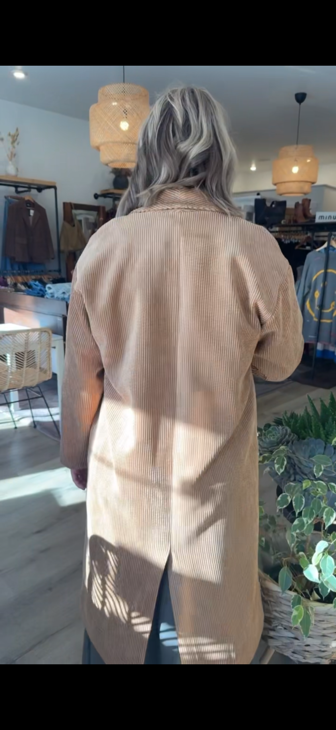 Beige Corduroy Jacket