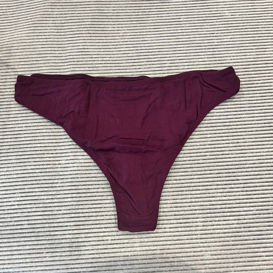 High Rise Thong in Plum