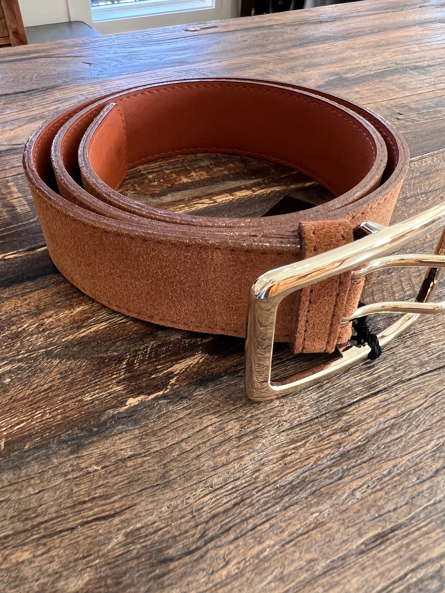 Brown Suede Belt