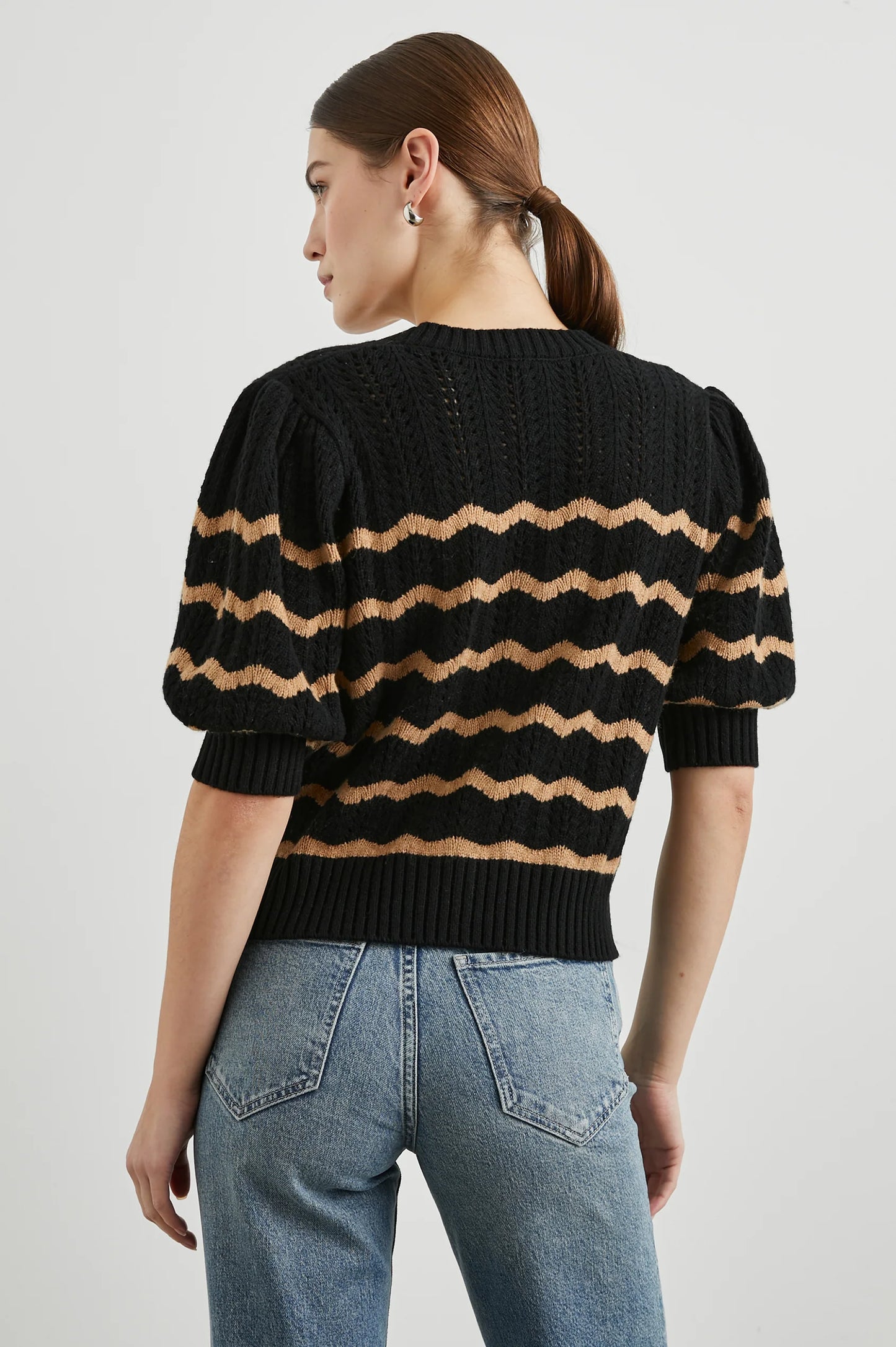 Isla - Black Camel Stripe