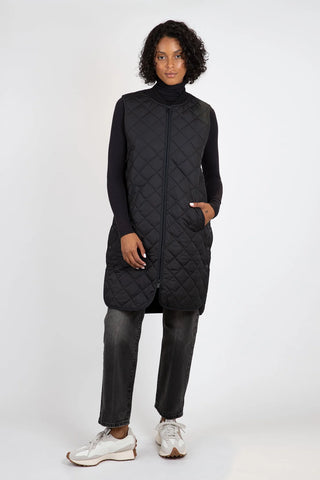 Quilted Vest - Black