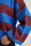 MSLOLLY KNIT PULLOVER - ANDORRA STRIPE