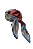 MSSIRI SILK SCARF - NAVY PAISLEY PRINT