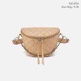 Miri BELT BAG - Pebbled Metallic Gold