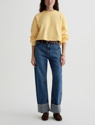 Roselle Crewneck  Cropped Pullover