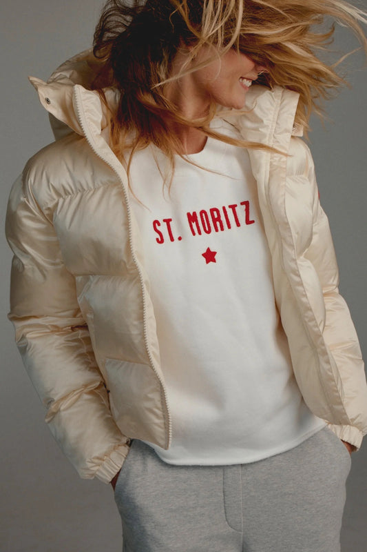 SWEATER PRINT (W25F1700) TOMATO - ECRU