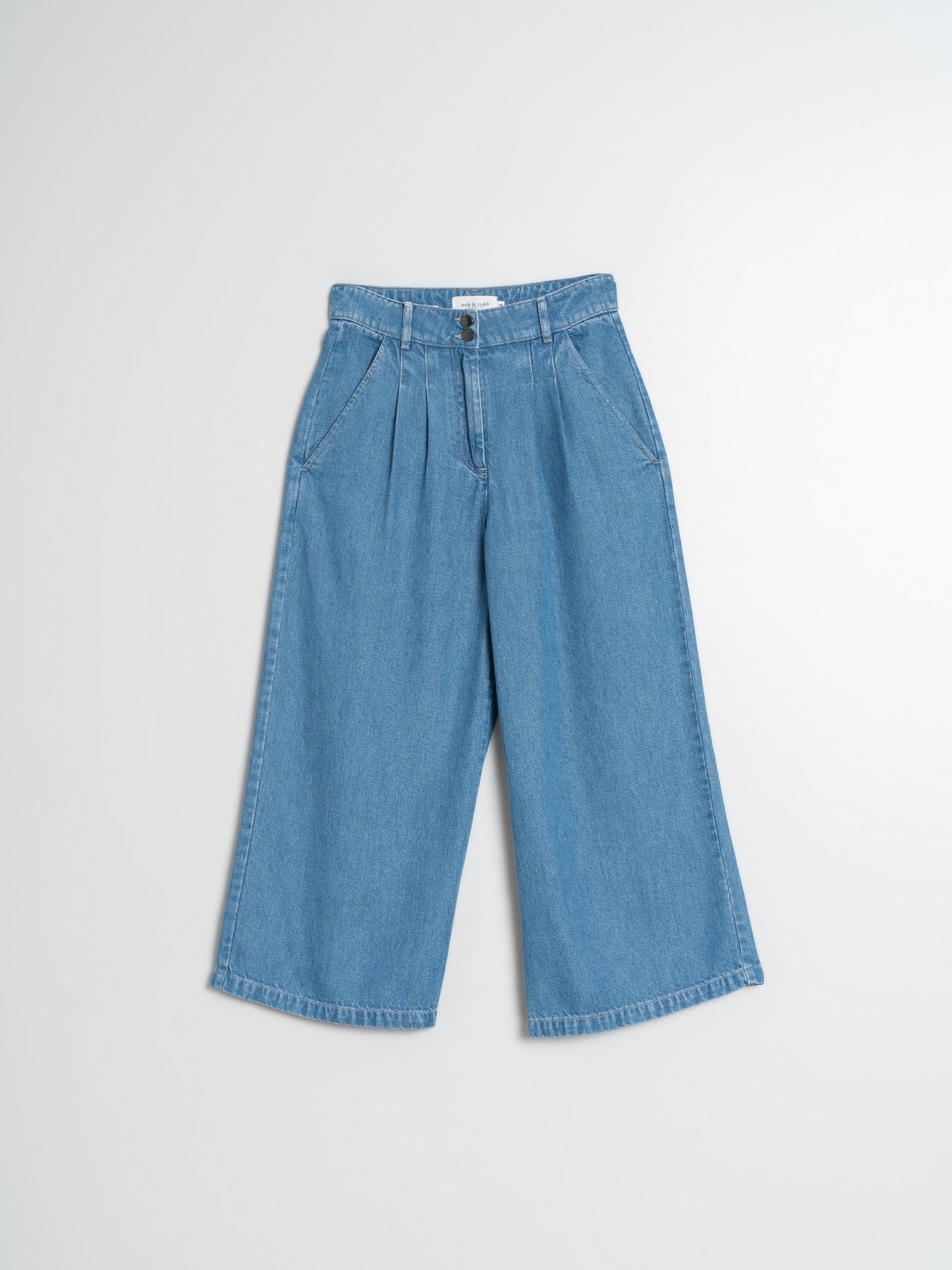 Pantalon - Washed Effect Denim Pants