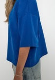 MSLUPI KNIT T-SHIRT - LAPIS BLUE