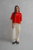 SWEATER PRINT (W25F1702) TOMATO - ECRU