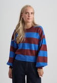 MSLOLLY KNIT PULLOVER - ANDORRA STRIPE