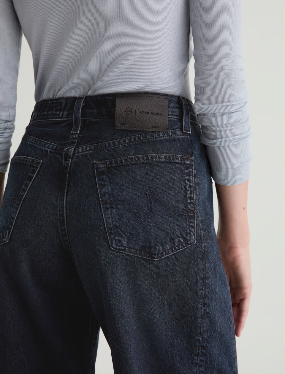 Hattie AG-Ed™ High-Rise Barrel Denim in 2Yr Prose