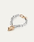 Padlock Heart Chain Bracelet