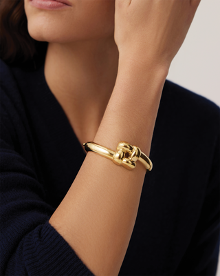 Woven Square Bangle - L