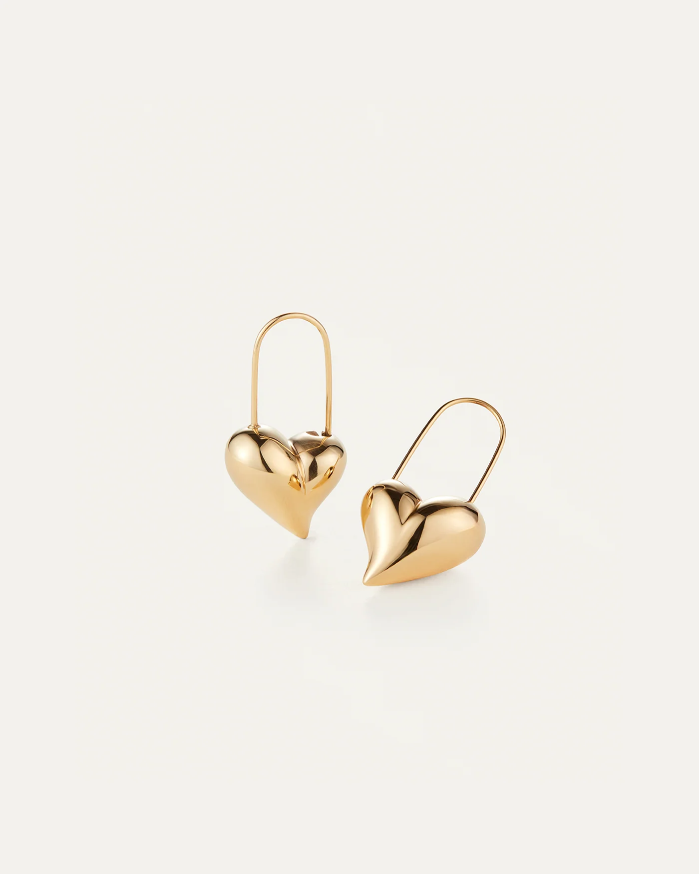 Celeste Heart Earrings - Gold