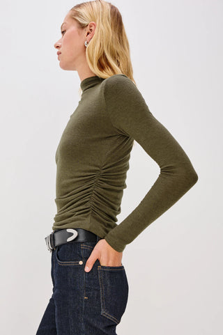 Joelle Top in Heather Olive