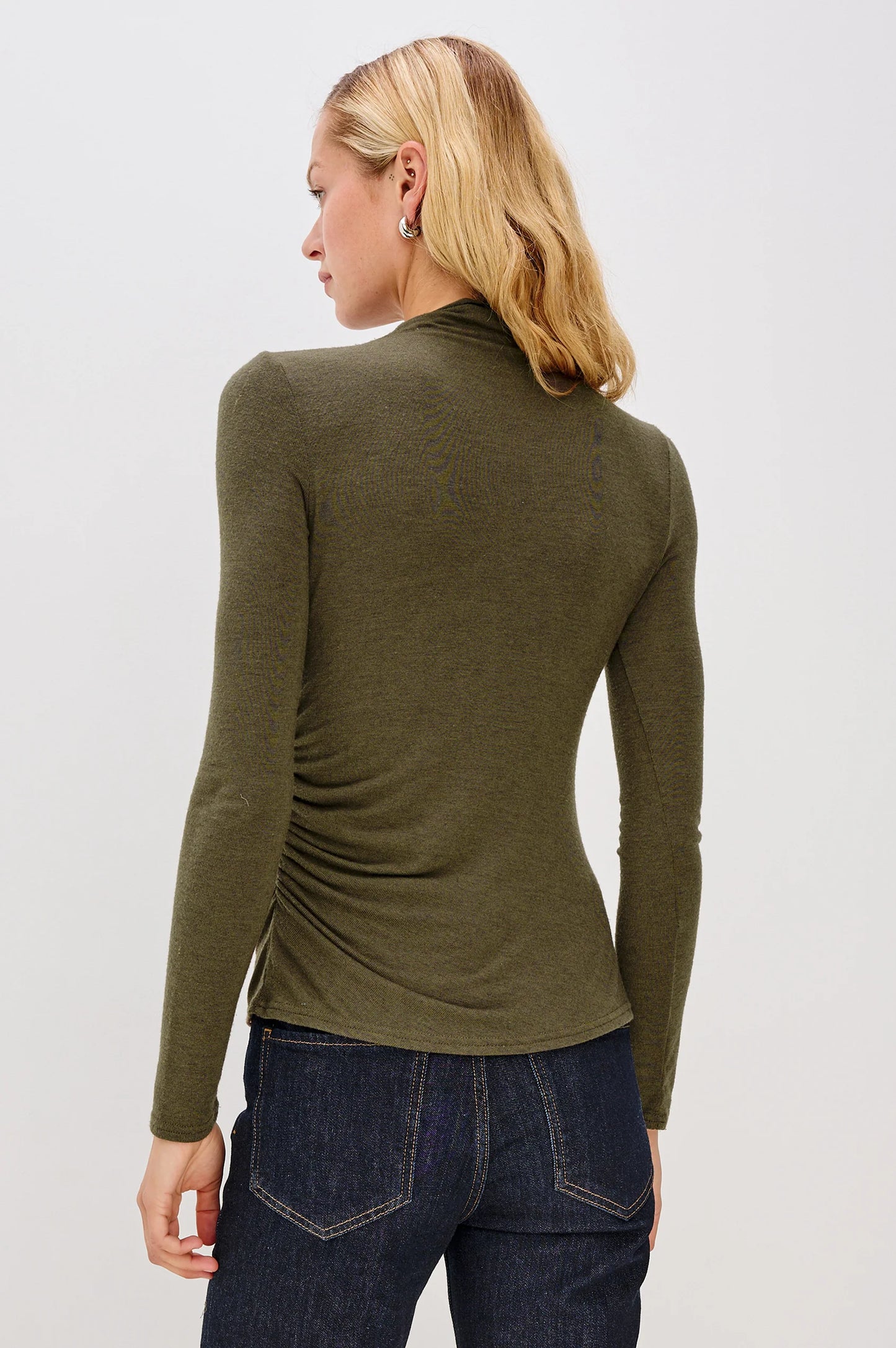Joelle Top in Heather Olive