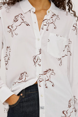 Kathryn Shirt in Brown Stallion