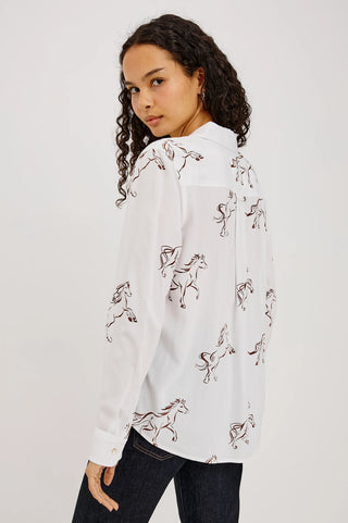 Kathryn Shirt in Brown Stallion