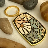 Astrid Floral Enamel Keychain