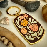 Thalia Floral Enamel Keychain