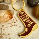 "What Would Dolly Do?" Cowboy Boot Keychain