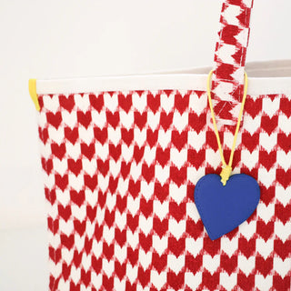 KR Heart in Check Tote