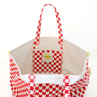 KR Heart in Check Tote