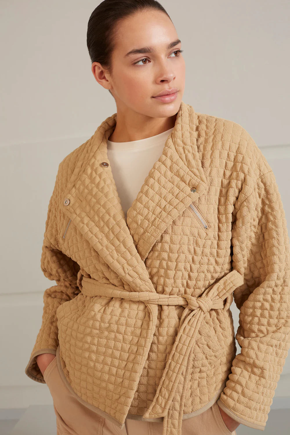 Woven Quilted Jacket