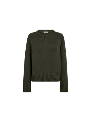 MMRola Bine Crewneck Knit in Olive Night