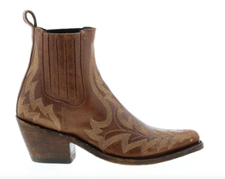 Liberty Black Simone Slip on Stitch Bootie in Mossil Tan