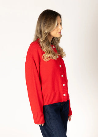 Beau Essentials Cardi in Poppy