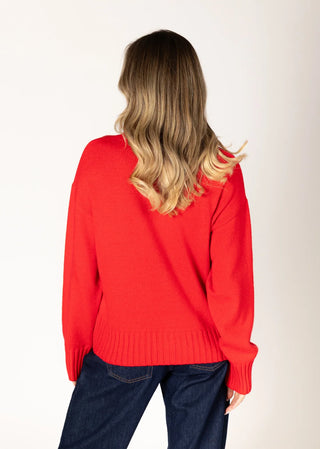 Beau Essentials Cardi in Poppy