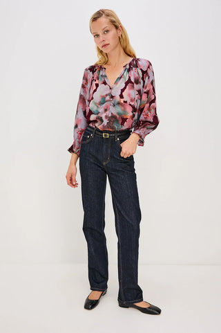 Mariah Top in Magenta Verbena