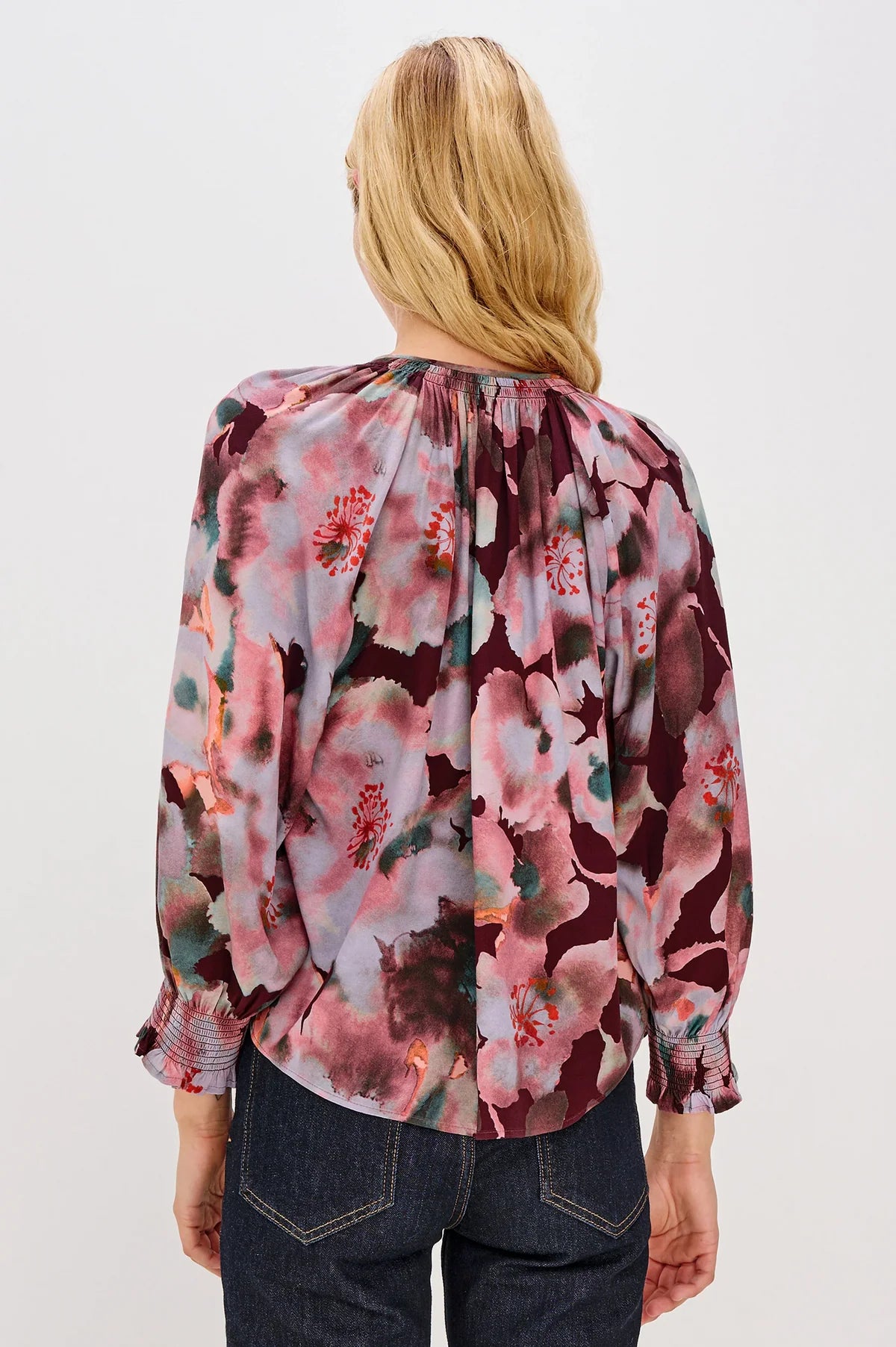 Mariah Top in Magenta Verbena